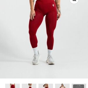 Women's Red Leggings